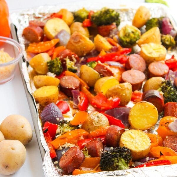 Sheet Pan Sausage and Vegetables Recipe
