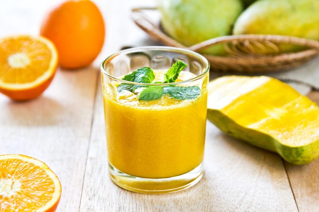 Mango Orange and Vanilla Protein Smoothie