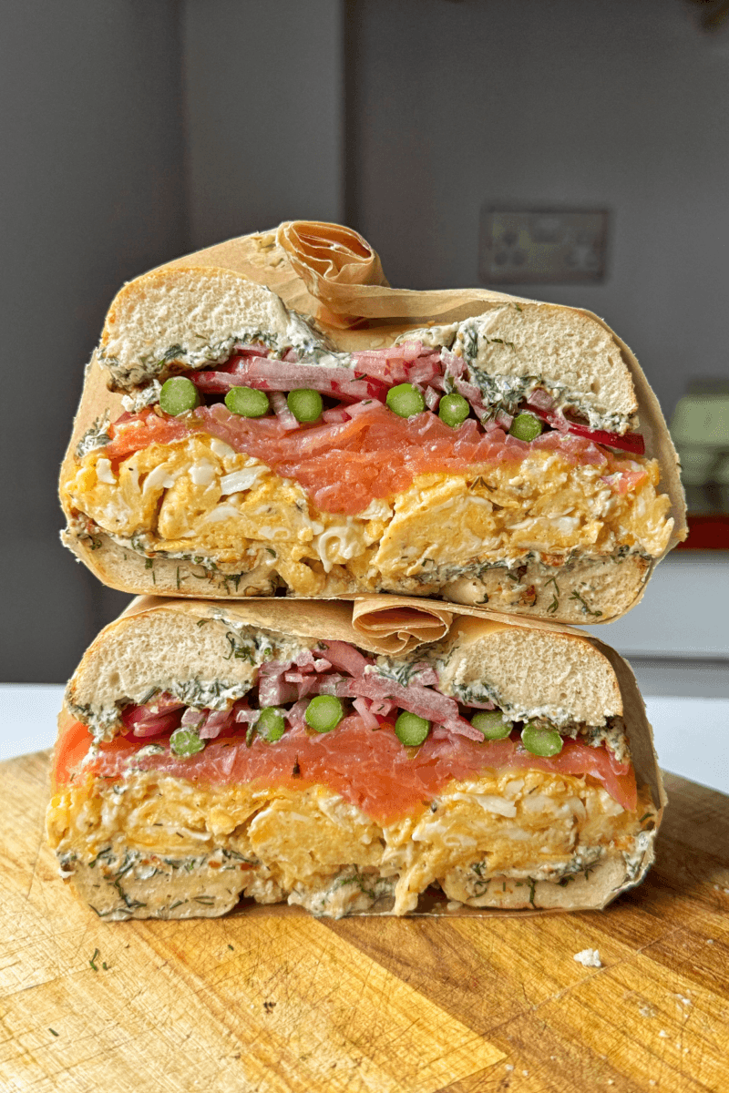 The BEST Smoked Salmon Bagel