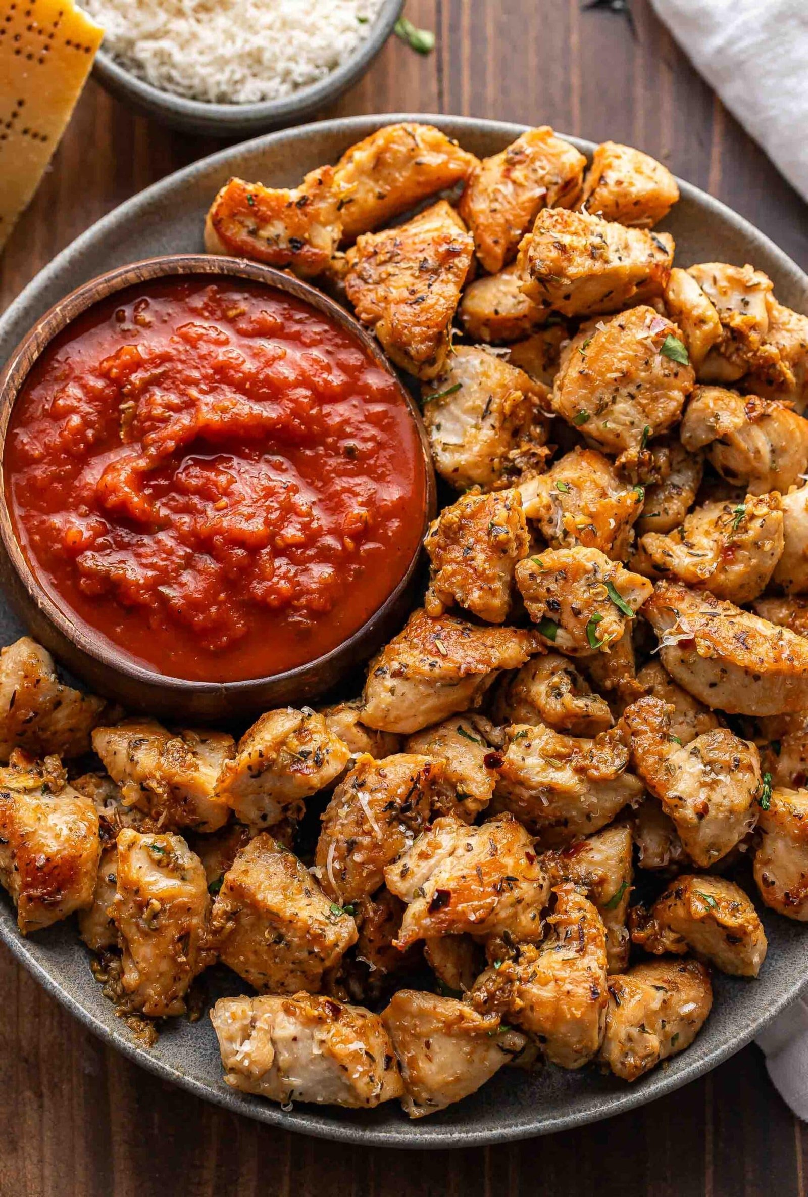 Garlic Parmesan Chicken Bites – Recipe Runner