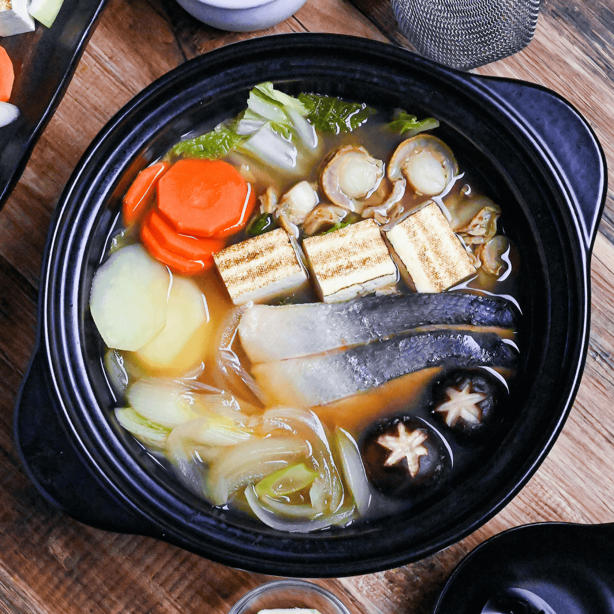 Ishikari Nabe (Hokkaido’s Miso & Salmon Hotpot)