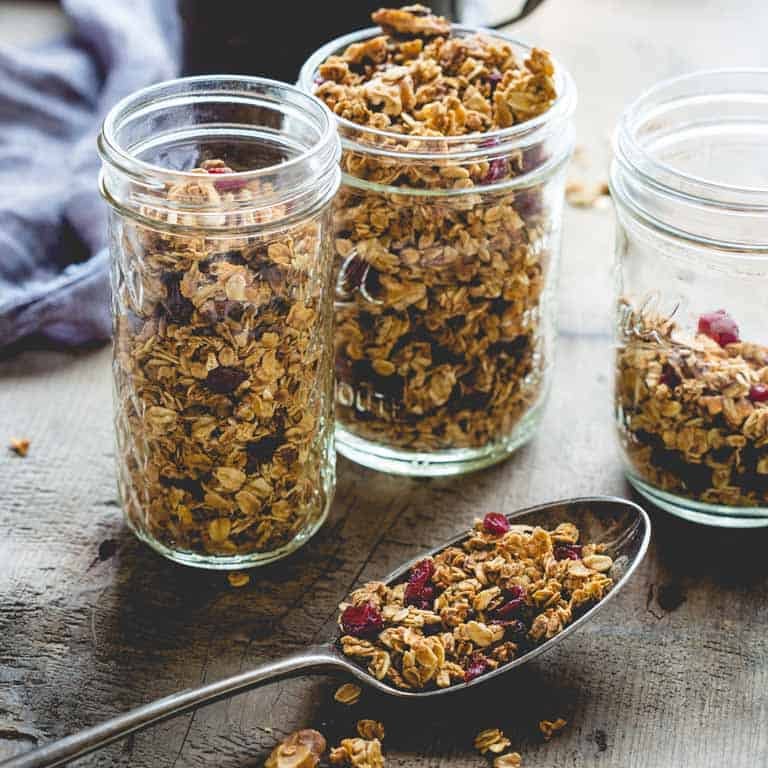 Homemade Granola Recipe with Maple Syrup