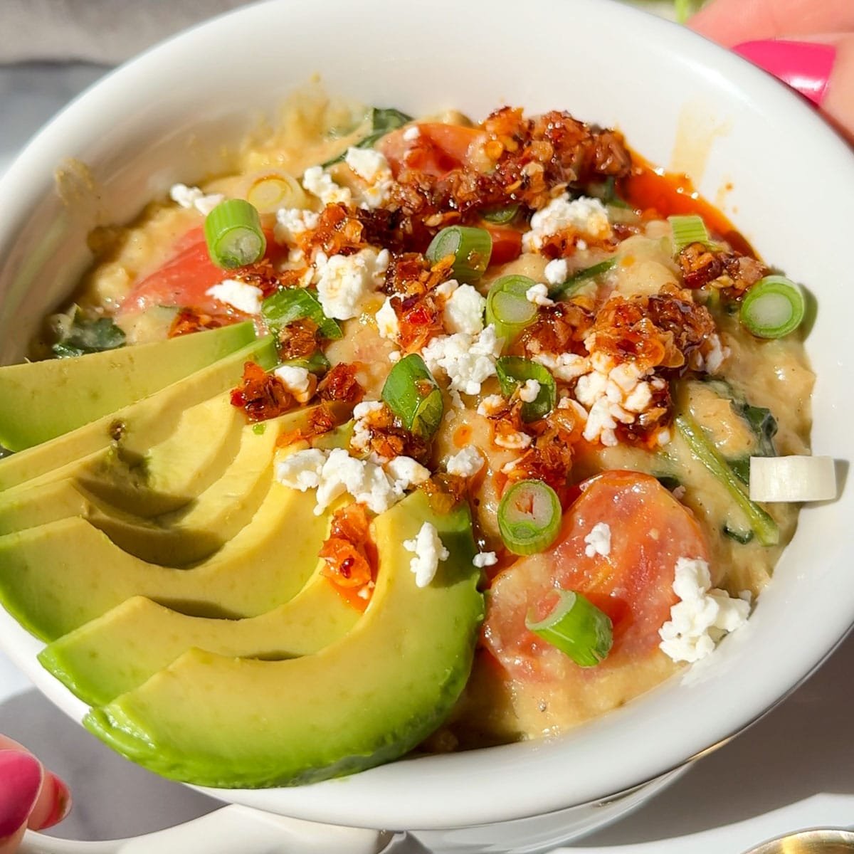 Savory Vegan Oatmeal  – Veggie World Recipes