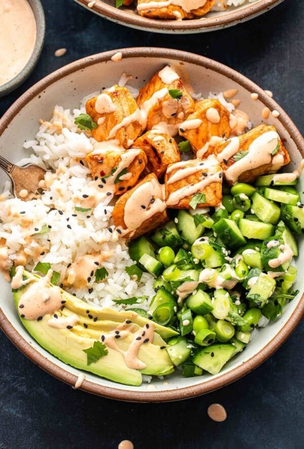 Bang Bang Salmon Bowls