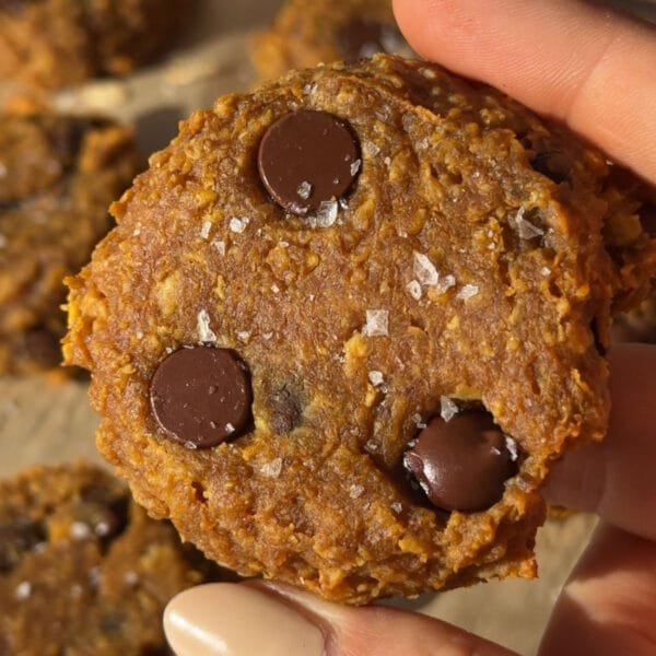 Chewy Vegan Pumpkin Oatmeal Cookies