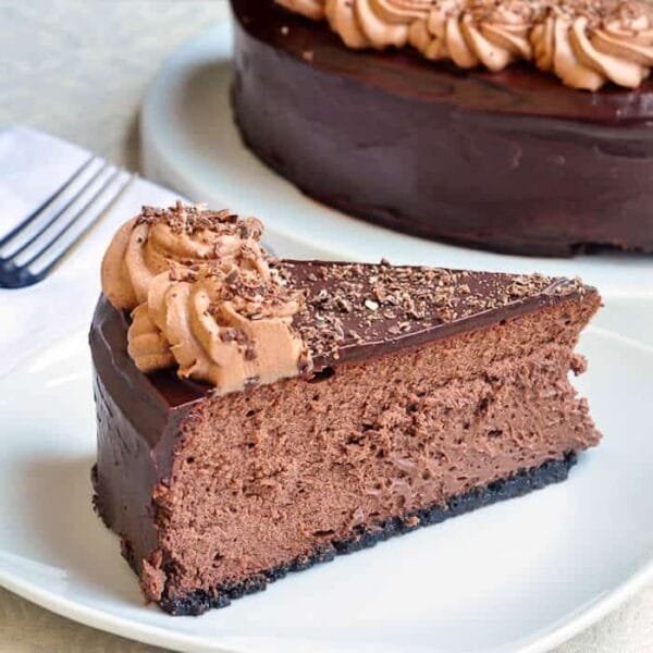 Triple Chocolate Cheesecake with Chocolate Truffle Cream