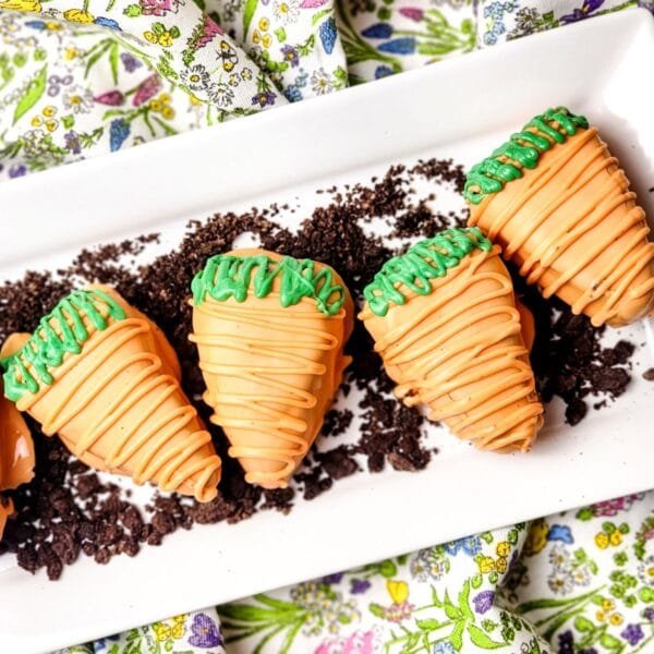 Easter Carrot Shaped Brownies – Walking On Sunshine Recipes