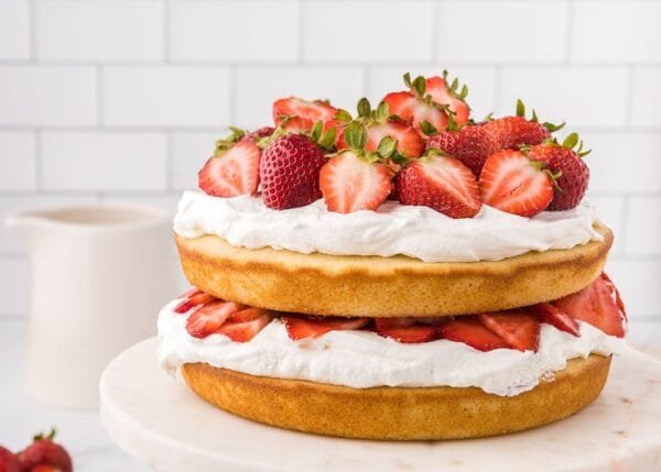 Strawberry Shortcake Layer Cake – Recipes Simple