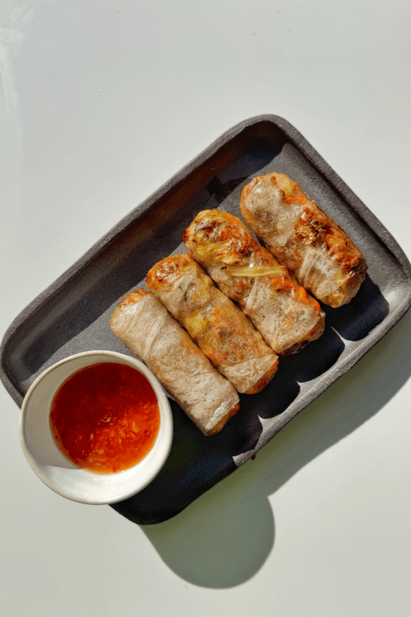 The BEST Air Fryer Rice Paper Rolls