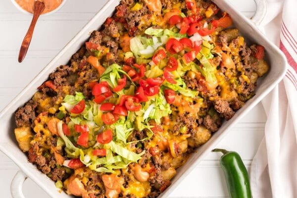 Big Mac Tater Tot Casserole