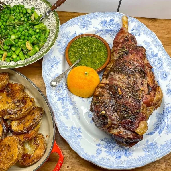 Roast Leg of Lamb with Mint Gremolata. An ideal Easter dinner!