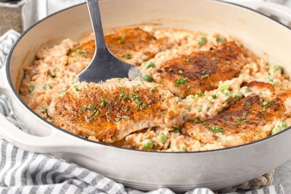 Pork Chops and Rice Skillet