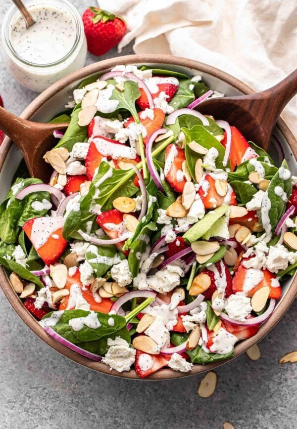 Strawberry Spinach Salad (with Poppy Seed Dressing)