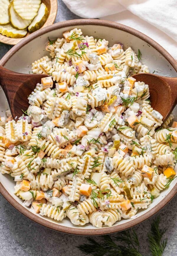 Dill Pickle Pasta Salad