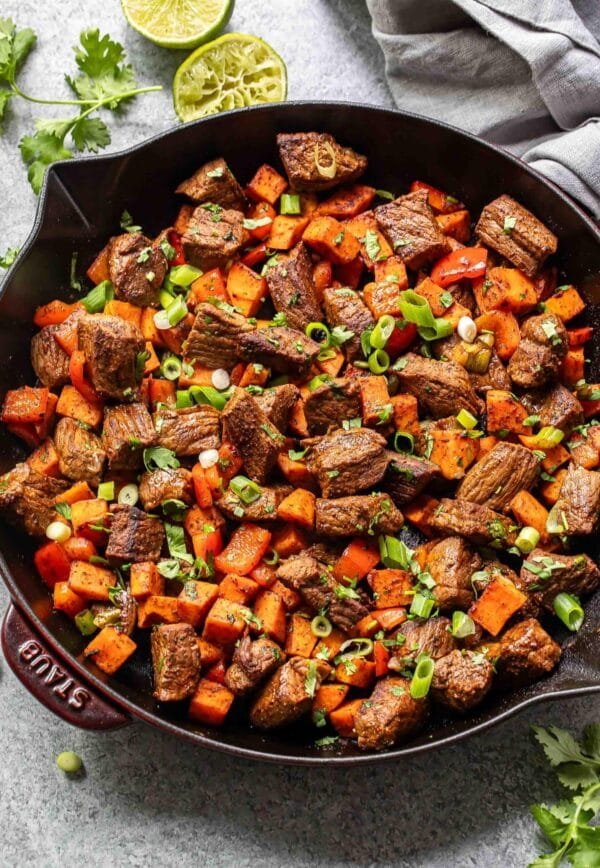 Steak and Sweet Potato Skillet