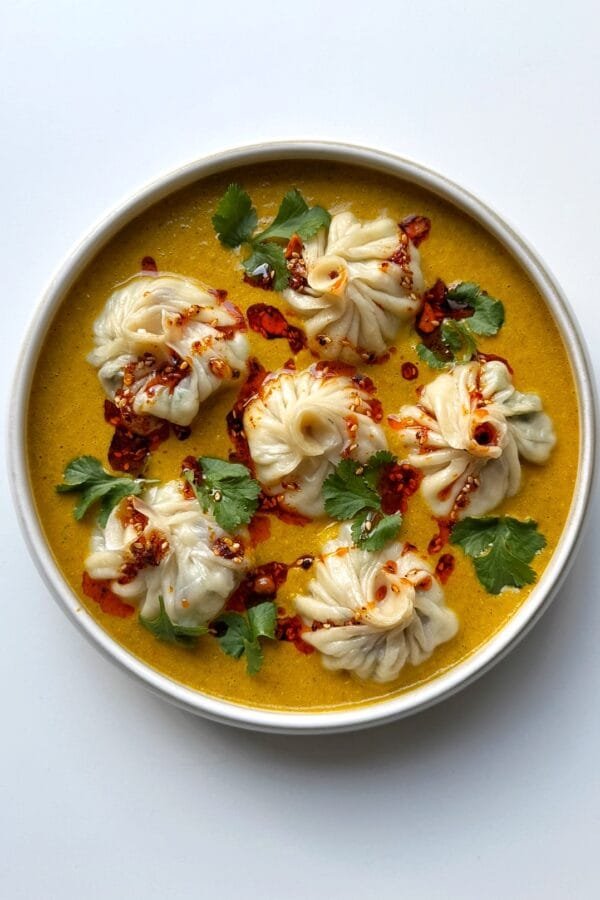 Homemade Jhol Momo (Nepalese Soup Dumplings)