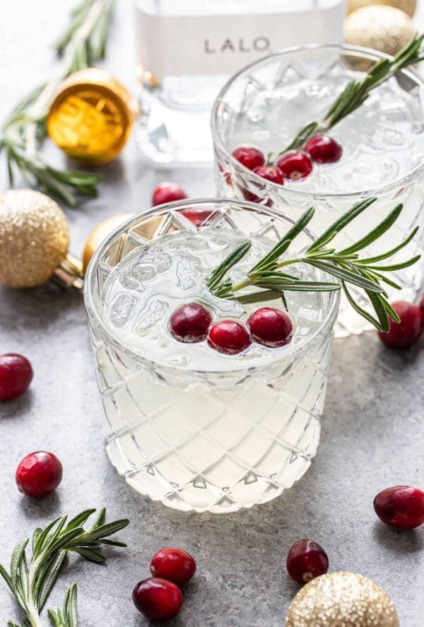 Christmas Margarita (with White Cranberry Juice)